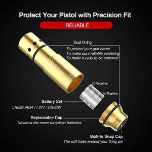 DEFENTAC Laser Training Cartridge, Bundle with HD Camera and White LED Combo