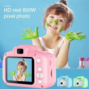 Kids Digital Cameras, Children's Gifts, Camera Digital Toys with 32 GB Memory Card and Reader (Pink)