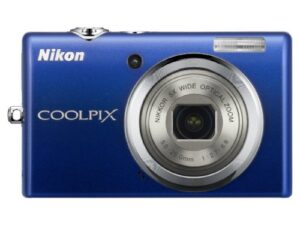 nikon coolpix s570 12mp digital camera with 5x wide angle electronic vibration reduction (vr) zoom and 2.7-inch lcd (blue)