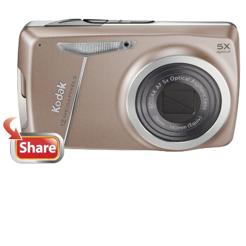 Kodak Easyshare M550 12 MP Digital Camera with 5x Wide Angle Optical Zoom and 2.7-Inch LCD (Tan)