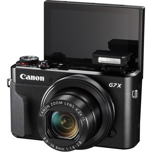 Canon PowerShot G7 X Mark II Digital Camera with 64 GB Card + Premium Camera Case + 2 Batteries + Tripod (Renewed)