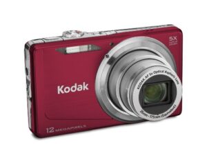 kodak easyshare m381 12.4mp digital camera with 5x optical zoom and 3-inch lcd (red)