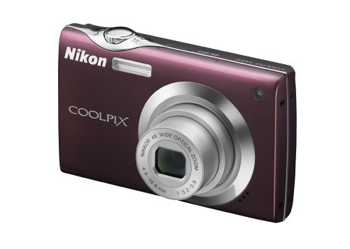 Nikon Coolpix S4000 12.0MP Digital Camera with 4x Optical Vibration Reduction (VR) Zoom and 3.0-Inch Touch-Panel LCD (Plum)