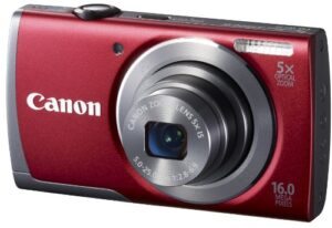 canon powershot a3500 is – digital camera – compact – 16.0 mpix – 5 x optical zoom – wi-fi – red