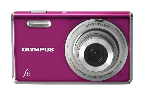 Olympus FE-4000 12MP Digital Camera with 4x Wide Angle Optical Zoom and 2.7 inch LCD (Magenta)