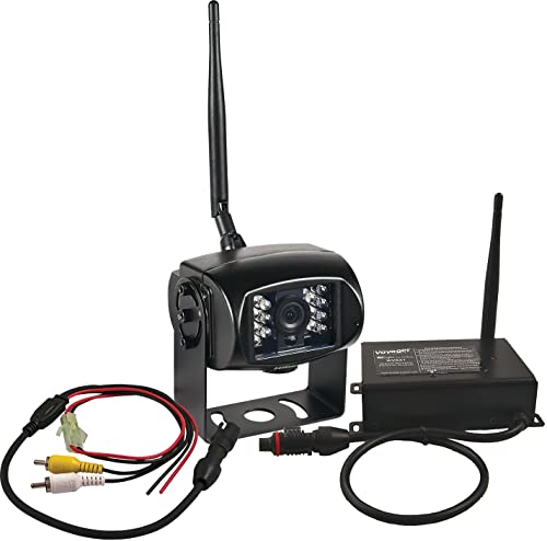 Voyager WVRXCAM1 Digital Wireless Camera and Receiver System; Camera Connects to Running Vehicle Lights or Other 12VDC Power Source