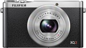 fujifilm xq2 silver digital camera with 3-inch lcd