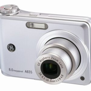 GE-A835 8MP Digital Camera with 3X Optical Zoom (Silver)