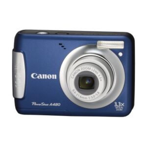 Canon PowerShot A480 10 MP Digital Camera with 3.3x Optical Zoom and 2.5-inch LCD (Blue)