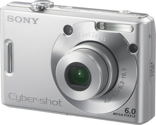 Sony Cybershot DSCW30 6MP Digital Camera with 3x Optical Zoom