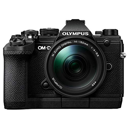 Olympus OM-D E-M5 Mark III 21.8MP Mirroless Digital Camera with M.Zuiko Digital ED 12-45mm F4.0 PRO Lens, Silver ECG-5 External Metal Grip