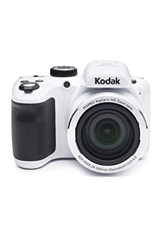 Kodak AZ401-WH PIXPRO 16MP Digital Camera, 3", White (Renewed)