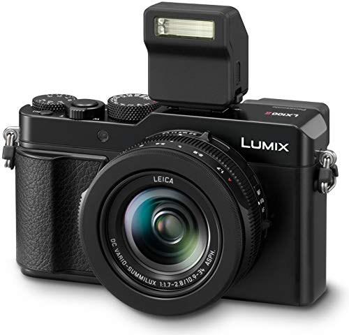 Panasonic LUMIX LX100 II 17MP Digital Zoom Camera Bundle with Panasonic DMW-ZSTRV Battery and Charger Pack, Camera Bag and 32GB SD Card (4 Items)