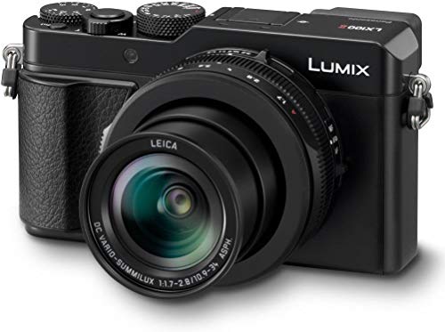 Panasonic LUMIX LX100 II 17MP Digital Zoom Camera Bundle with Panasonic DMW-ZSTRV Battery and Charger Pack, Camera Bag and 32GB SD Card (4 Items)