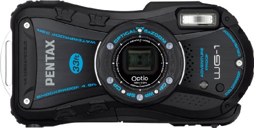 Pentax Optio WG-1 Adventure Series 14 MP Waterproof Digital Camera with 5x Wide-Angle Optical Zoom (Black)