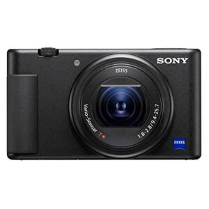 Sony ZV-1 Compact 4K HD Digital Camera, Black Bundle with Shoulder Bag, 32GB SD Card