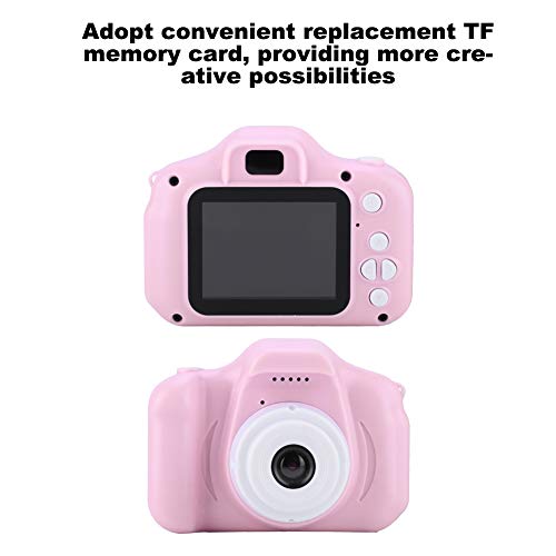 Kids Camera, 1080P 2.0 inch IPS Color Screen Kids Digital Camera with Lanyard and Charging Cable, Portable Digital Video Camera for Kids Children Boys and Girls(Pink)