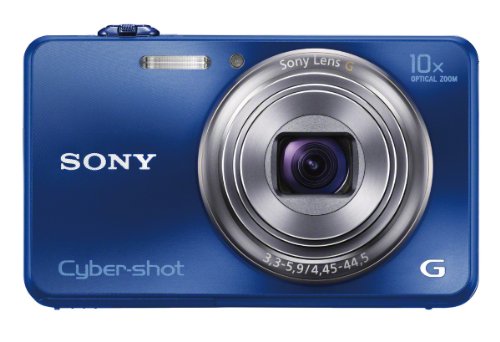 Sony Cyber-shot DSC-WX150 18.2 MP Exmor R CMOS Digital Camera with 10x Optical Zoom and 3.0-inch LCD (Blue) (2012 Model)