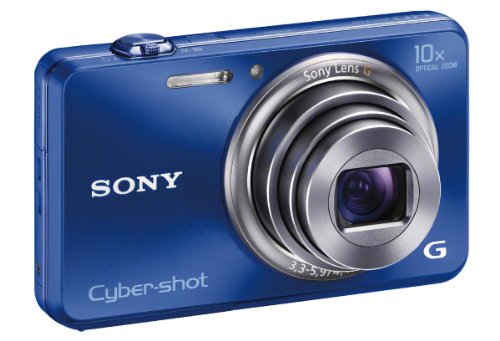 Sony Cyber-shot DSC-WX150 18.2 MP Exmor R CMOS Digital Camera with 10x Optical Zoom and 3.0-inch LCD (Blue) (2012 Model)