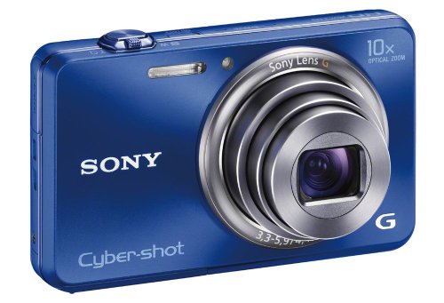 Sony Cyber-shot DSC-WX150 18.2 MP Exmor R CMOS Digital Camera with 10x Optical Zoom and 3.0-inch LCD (Blue) (2012 Model)