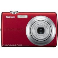 nikon coolpix s203 digital camera, 10 megapixel, 3x optical zoom, 4x digital zoom, 2.5″ lcd display, red finish – refurbished by nikon u.s.a.