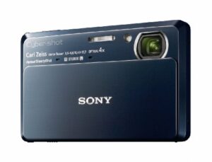 sony dsc-tx7 10.2mp cmos digital camera with 4x zoom with optical steady shot image stabilization and 3.5 inch touch screen lcd (blue)