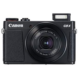 Canon PowerShot G9 X Mark II Compact Digital Camera w/1 Inch Sensor 3inch LCD - Wi-Fi, NFC, Bluetooth Enabled (Black) (Renewed)