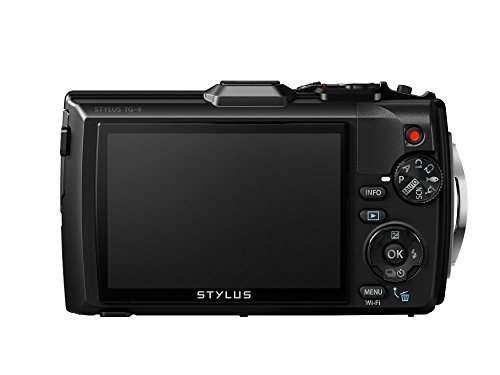 Olympus STYLUS Tough TG-4 16MP 1/2.3" BSI CMOS 4608 x 3456pixels Black - Cámara digital (Compact camera, 1/2.3", BSI CMOS, 4608 x 3456 pixels, 4608 x 3456, 3264 x 2448, 2048 x 1536, 640 x 480, 1:1, 3:2, 4:3, 16:9)