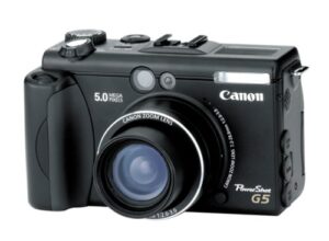 canon powershot g5 5mp digital camera w/ 4x optical zoom