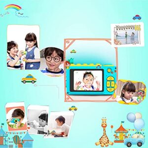 Kids Digital Camera, 1080P FHD Kids Camera 2 Inch IPS Screen Compatible Selfie Support 32GB SD Card, for Boys Girls Puzzle Pack Included