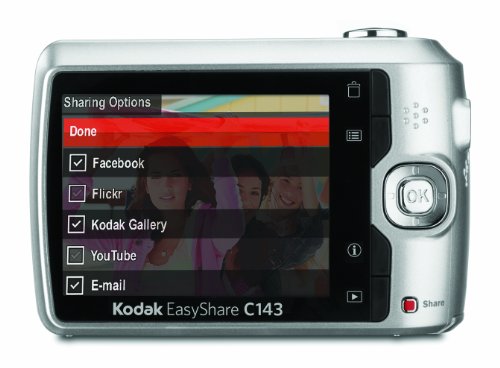 Easyshare C143 12 MP Digital Camera with 3xOptical Zoom and 2.7-Inch LCD (Silver)