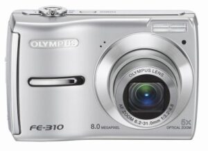 olympus fe-310 8mp digital camera with 5x optical zoom (silver)