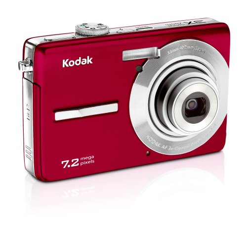 Kodak Easyshare M763 7.2 MP Digital Camera with 3xOptical Zoom (Red)