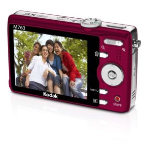 Kodak Easyshare M763 7.2 MP Digital Camera with 3xOptical Zoom (Red)
