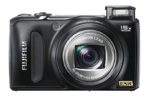 fujifilm finepix digital camera f300exr (black) f fx-f300exr b 12mp ccd 15x optical zoom wide angle24mm 3.0-inch display – international version
