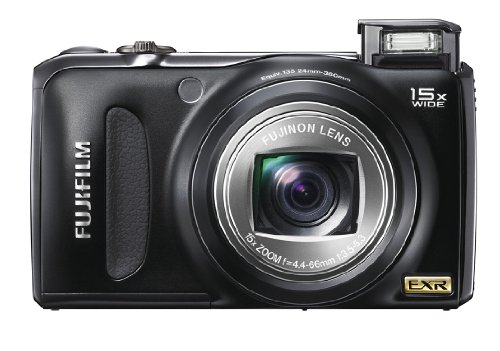 FUJIFILM FinePix Digital Camera F300EXR (Black) F FX-F300EXR B 12MP CCD 15x Optical Zoom Wide angle24mm 3.0-inch Display - International Version