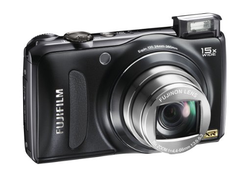 FUJIFILM FinePix Digital Camera F300EXR (Black) F FX-F300EXR B 12MP CCD 15x Optical Zoom Wide angle24mm 3.0-inch Display - International Version