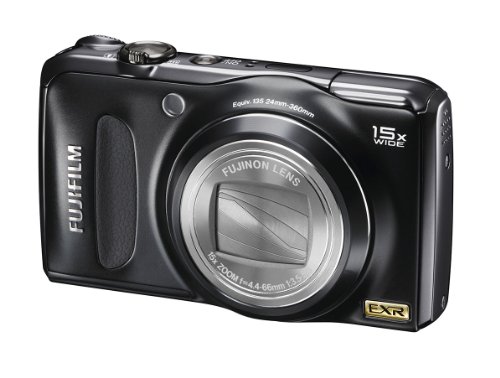 FUJIFILM FinePix Digital Camera F300EXR (Black) F FX-F300EXR B 12MP CCD 15x Optical Zoom Wide angle24mm 3.0-inch Display - International Version