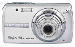 olympus stylus 760 7.1mp digital camera with dual image stabilized 3x optical zoom (silver)