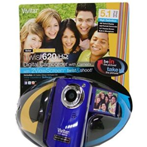 Vivitar DVR620-GRP Ultimate Selfie Digital Camera 5.1 MP with 1.8-Inch TFT LCD, Colors May Vary