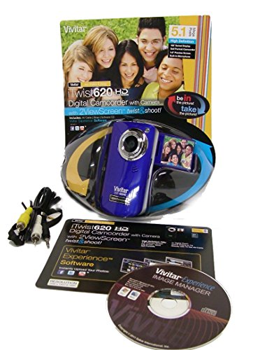 Vivitar DVR620-GRP Ultimate Selfie Digital Camera 5.1 MP with 1.8-Inch TFT LCD, Colors May Vary