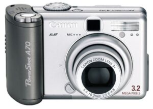 canon powershot a70 3.2mp digital camera w/ 3x optical zoom