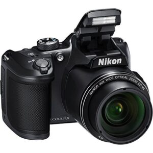 Nikon COOLPIX B500 Digital Camera (Black) 26506 + 64GB Memory Card + Flexible 12" Tripod + Soft Carrying Case + HDMI Cable + Card Reader + Bundle (Renewed)