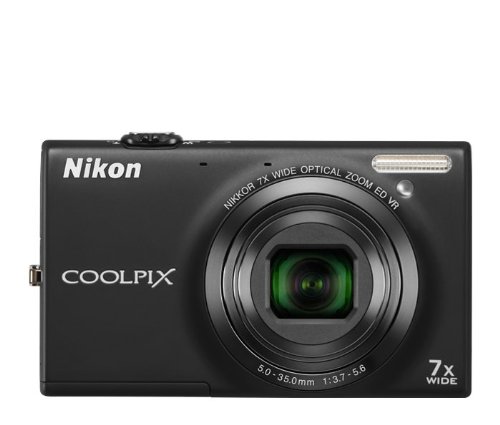 Nikon COOLPIX S6100 16 MP Digital Camera with 7x NIKKOR Wide-Angle Optical Zoom Lens and 3-Inch Touch-Panel LCD (Black)