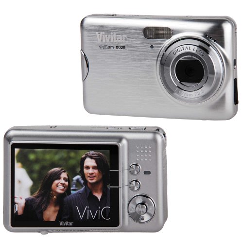 Vivitar ViviCam X029 10.1 MP 2.4-in Screen with 4x Zoom Digital Camera (Silver)