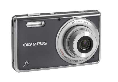 Olympus FE-4000 12MP Digital Camera with 4x Wide Angle Optical Zoom and 2.7 inch LCD (Dark Grey)