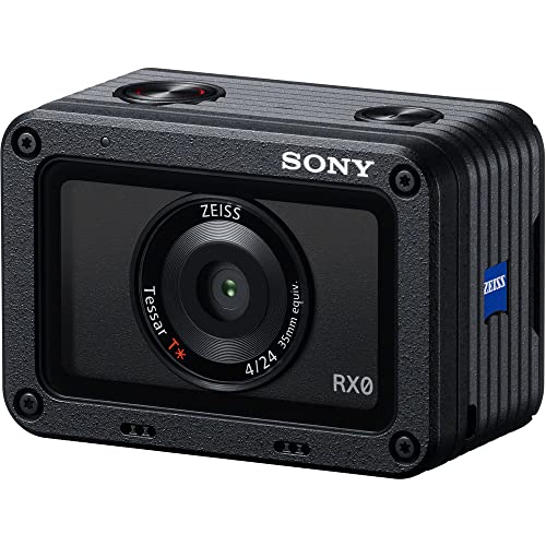 Sony RX0 Ultra-Compact Waterproof/Shockproof Camera (DSC-RX0) + 64GB Memory Card + Case + Card Reader + Flex Tripod + Hand Strap + Memory Wallet + Cleaning Kit