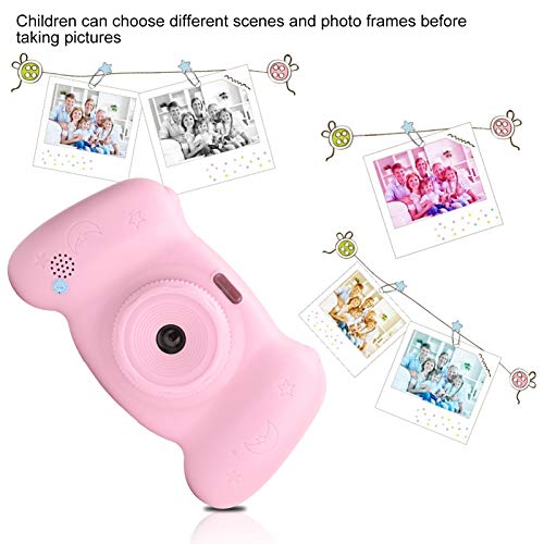 01 02 015 Kids Camera Toys, Digital Kids Camera Portable Multifunctional for Birthday Gift(Pink)