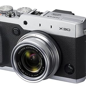 Fujifilm X30 12 MP Digital Camera with 3.0-Inch LCD (Silver)