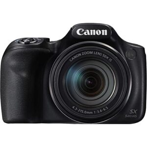 Canon PowerShot SX540 HS Digital Camera (1067C001), 64GB Card, 2 x NB-6L Battery, Color Filter Kit, Filter Kit, Corel Photo Software, Charger, Card Reader, LED Light + More (Renewed)